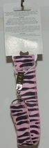 Baby Ganz Girl Pink Black Zebra Pattern Pacifier Clip Matching Bib Gift Set image 5