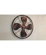 Metall Industriell Schwarz Ventilator Kupfer Staub Rustikal Vintage 3D W... - $2,077.65 MXN