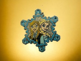 Disney Pin Frozen Anna And Elsa Jeweled Snowflake Frozen Sisters - £10.90 GBP