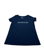 Torrid Black V Neck T-shirt “Work Hard. Be Nice” Woman’s Size L NWOT - €15,57 EUR