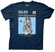 Doctor Who Dalek Haynes Owners&#39; Workshop Manual Cover T-Shirt NEW UNWORN - $24.99