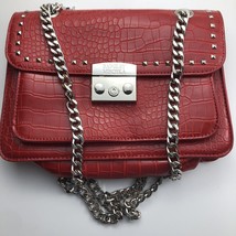 Badgley Mischka Red Crocodile-Textured Handbag - $75.00