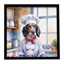 English Setter The Chef Framed Metal Print Bathroom, Kitchen, Office, Ho... - $43.47