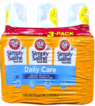 Arm &amp; Hammer Simply Saline Nasal Mist Congestion Relief 3x4.5 Oz Bottle ... - $464.07 MXN