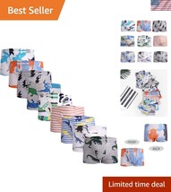 Comfortable Cotton Briefs for Little Boys - 9-Pack with Dinosaur, Shark ... - $39.00