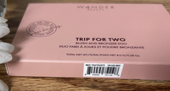 Wander Beauty Trip For Two Blush Bronzer Duo Mai Tai & Tahiti HTF Item image 2