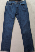 Michael Kors Jeans Women Size 30 Blue Denim Cotton Pockets Slim Fit Straight Leg - £19.86 GBP