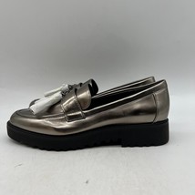 Franco Sarto Carolynn Womens Silver Tasseled Slip On Loafer Shoes Size 7.5M - $39.59