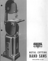 Delta Rockwell  Metal Cutting Band Saws A-28 Instructions - £15.12 GBP