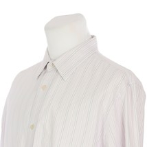 Banana Republic Lavender Purple White Spread Collar Dress Shirt 17.5 36 Slim Fit - £11.72 GBP
