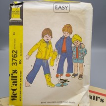 Vintage Sewing PATTERN McCalls 3762, Step by Step Boys 1973 Jacket and P... - $17.42