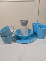 Step2 Kitchen blue plate bowl cups mugs salt grinder Step 2 Replacement ... - £21.39 GBP