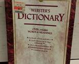 Websters Dictionary [Paperback] Merriam-Webster - £2.37 GBP