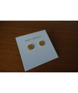 TORY BURCH LOGO CIRCLE STUDS EARRINGS IN GOLD COLOR. NEW - $49.99