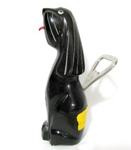 Vintage Carved Horn Hound Dog Bottle Opener Made in Spain JA INOX Figurine - £19.42 GBP