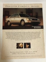 1993 Toyota Corolla Vintage Print Ad Advertisement pa30 - $8.90