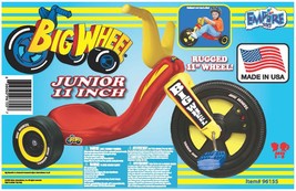 The Original Big Wheel Junior Tricycle Mid-Size Boys 11 Ride-On - $94.84