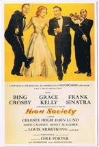 Postcard High Society Bing Crosby Grace Kelly Frank Sinatra - £3.97 GBP