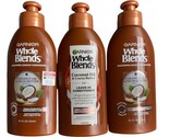 3 Garnier Whole Blends Coconut Oil &amp; Cocoa Butter Leave-In Conditioner 5... - $18.99