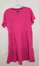 GAP Pink Tiered T-Shirt Dress Casual Everyday Short Sleeve Medium - $632.19 MXN