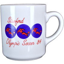 Stanford Olympic Soccer 1984 Vintage Coffee Mug Cup Summer Palo Alto NorCal - £15.04 GBP