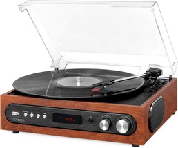 Victrola All-In-One Bluetooth Record Player With Built-In Speakers And, ... - $77.97