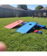 XL Cornhole Game Set - Portable 4x2 ft Boards with 8 Bean Bags &amp; Carry C... - $1,843.31 MXN