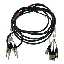 GEPCO 4 Channel Male 1/4&quot; Phone to 3-Pin Neutrik XLR Female Male Snake C... - $29.69