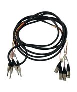 GEPCO 4 Channel Male 1/4&quot; Phone to 3-Pin Neutrik XLR Female Male Snake C... - $544.63 MXN