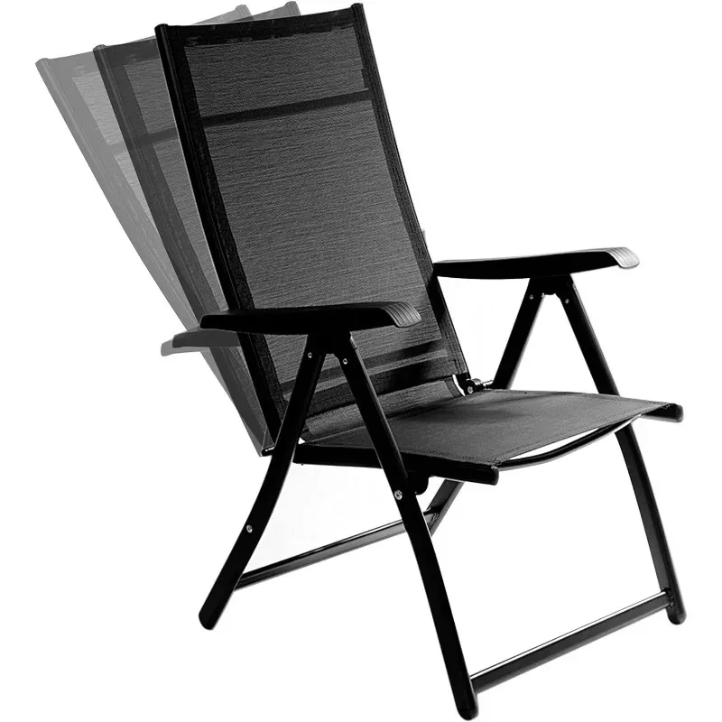Heavy Duty Durable Adjustable Reclining Folding Chair Outdoor Indoor Gar... - $242.30+