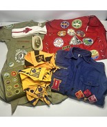 Large lot of VTG Boy Scout Items Shirts, Neckerchiefs, Vests, Badges, Pa... - $3,616.43 MXN