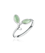 Leaf Ring | Leaf Adjustable Ring | 925 Silver Leaf Ring | Gift for Her - $14.27
