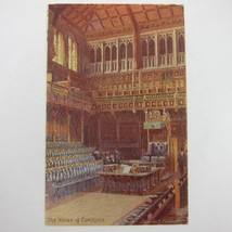 Postcard London England House of Commons Interior Tuck &amp; Sons Oilette Antique - £7.86 GBP