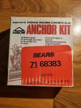 Arrow Shed AK100 Concrete Anchor Kit- New Sealed - $606.30 MXN