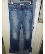 Hollister Wide-Leg Blue Medium Denim Wash Stretch Jeans Size 5R Women&#39;s EUC - £20.09 GBP