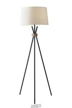 Adesso Benson 60 in. Black Floor Lamp - £131.12 GBP