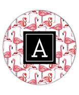Flamingos : Gift Coaster Pattern Bird Pink Tropical Wall Decor Kitchen F... - $93.09 MXN