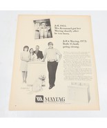 1972 Maytag Washer 17 Years Strong Sharp Linytron TV Print Ad 10.5&quot; x 13.5&quot; - £6.27 GBP