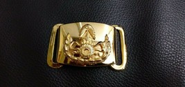 NEW Gold color Royal Thai Army belt buckle Soldier Thai Military Original Item - $9.50