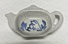 Dedham Rabbit by POTTING SHED Teapot Shaped Teabag Holder 4 1/4” x 2 3/4 - $18.32