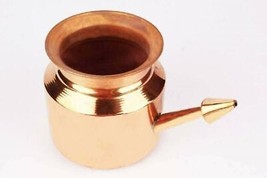 Handmade Copper Neti Pot Lota Ayurveda Ramjhara Kalash Pooja Hindu Worsh... - £9.39 GBP