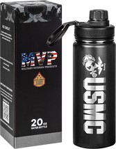 20oz Water Bottle Marine Corps Double Wall Vacuum Insulated Stainless Steel - £45.28 GBP