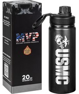20oz Water Bottle Marine Corps Double Wall Vacuum Insulated Stainless Steel - £45.28 GBP