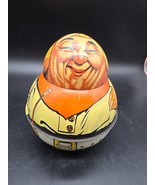 Bristol Ware Roly Poly Tin Cowboy Removable Head Division Vintage 1979 - $12.95