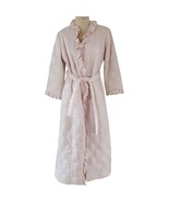 Vintage 70s Barbizon Quilted Baby Light Pink Satin Robe Cottagecore Luxu... - $2,020.75 MXN