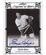 2009-2010 LEAF LEGENDS OF SPORT #BA-GH GORDIE HOWE  AUTOGRAPH #04-10 - $495.00