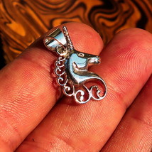 Excellent crafted Fantasy Pendant Unicorn Head - Sterling Silver - £25.71 GBP