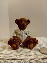 New York Yankees Powerplay Miniature Teddy Bear Figurine 3&quot; Tall - £12.66 GBP