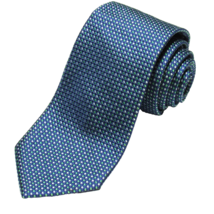 Romeo Gigli Men&#39;s Textured Silk Tie Made in Italy French Blue - £35.86 GBP