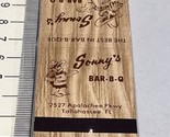 Vintage Matchbook Cover Sonny’s Bar-B-Q  Restaurant Tallahassee FL  gmg ... - £9.73 GBP